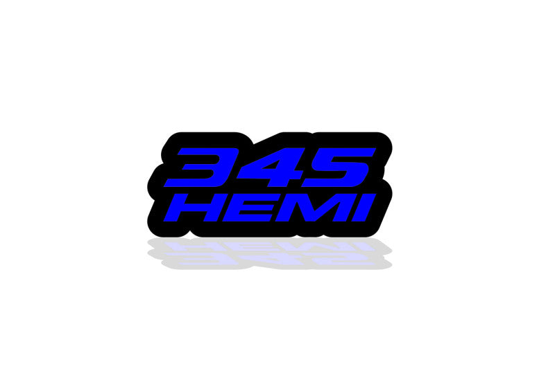 Chrysler Illuminated LED Radiator Grille Emblems and Badges with 345 Hemi logo (type 1) Chrysler Led Emblems decoinfabric