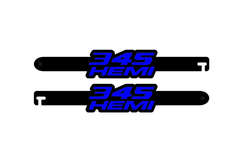 Custom Car Show Door Props 345 Hemi Logo Stainless Steel