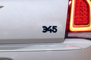 Chrysler tailgate trunk rear 3D emblem with 345 logo (type MIXT) Var. 2
