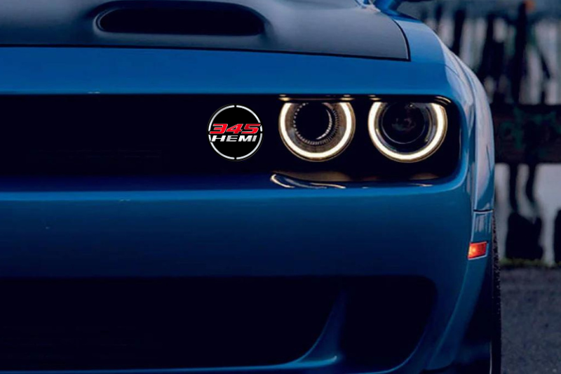 Dodge Emblem & Badges set with 345 Hemi logo (Type 3)