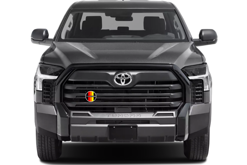 Toyota Tundra Emblem & Badge Set - Grille and Tailgate Tundra III Tricolor logo Toyota emblems decoinfabric