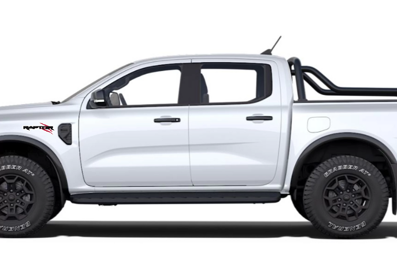 Ford Ranger emblem for fenders with Raptor logo (Type 4) Ford emblems decoinfabric