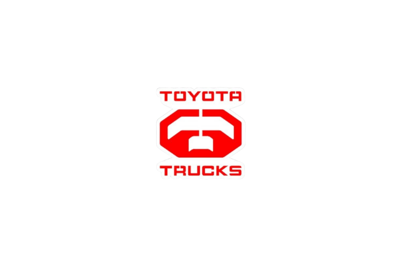 Toyota tailgate trunk rear emblem with Toyota Trucks logo Toyota emblems decoinfabric