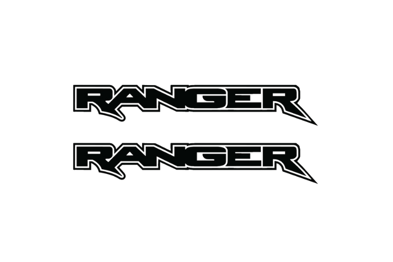 Ford Ranger Emblem & Badges set with Ranger logo (Type 3)