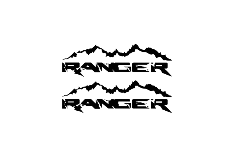 Ford Ranger Emblem & Badge Set - Grille and Tailgate Ranger logo (Type ...