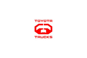 Toyota Radiator grille emblem with Toyota Trucks logo Toyota emblems decoinfabric