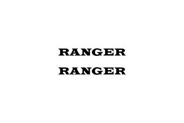 Ford Ranger Emblem & Badge Set - Grille and Tailgate Ranger logo (Type 4)