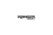 Ford Ranger tailgate trunk rear emblem with Ranger XTL logo Ford emblems decoinfabric BLACK BLACK