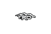 Toyota tailgate trunk rear emblem with TRD logo (type 5) Toyota emblems decoinfabric BLACK WHITE