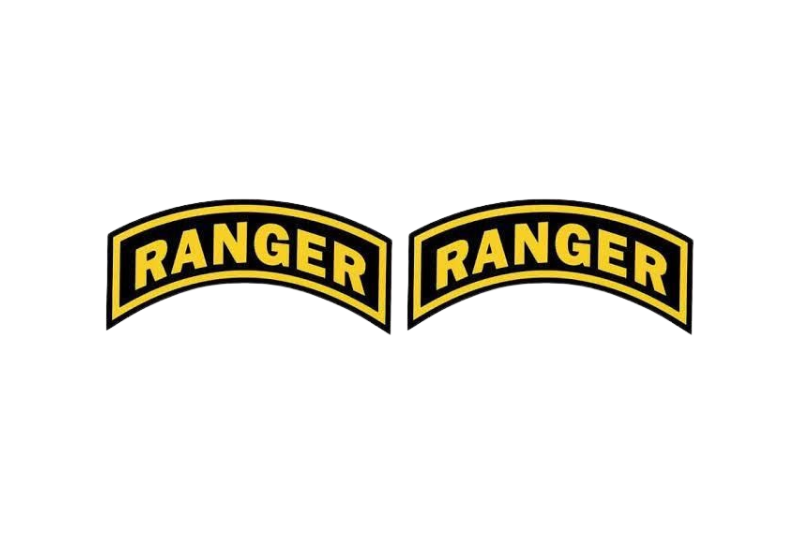 Ford Ranger Emblem & Badges set with Ranger logo (Type 2) Ford emblems decoinfabric
