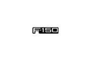 Ford Ranger tailgate trunk rear emblem with F150 logo Ford emblems decoinfabric BLACK WHITE