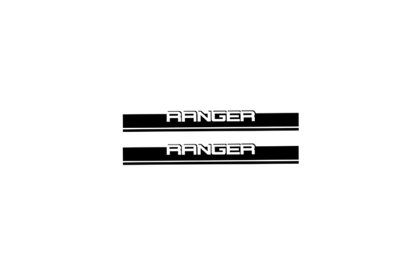 Ford Ranger Emblem & Badge Set - Grille and Tailgate Ranger logo (Type 6)