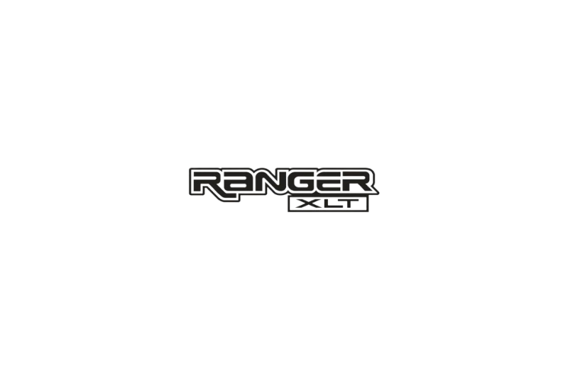 Ford Ranger Emblem & Badges set with Ranger XTL logo Ford emblems decoinfabric BLACK WHITE