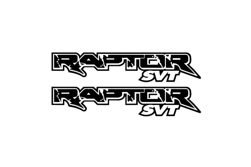 Ford Ranger emblem for fenders with Raptor SVT logo Ford emblems decoinfabric BLACK WHITE