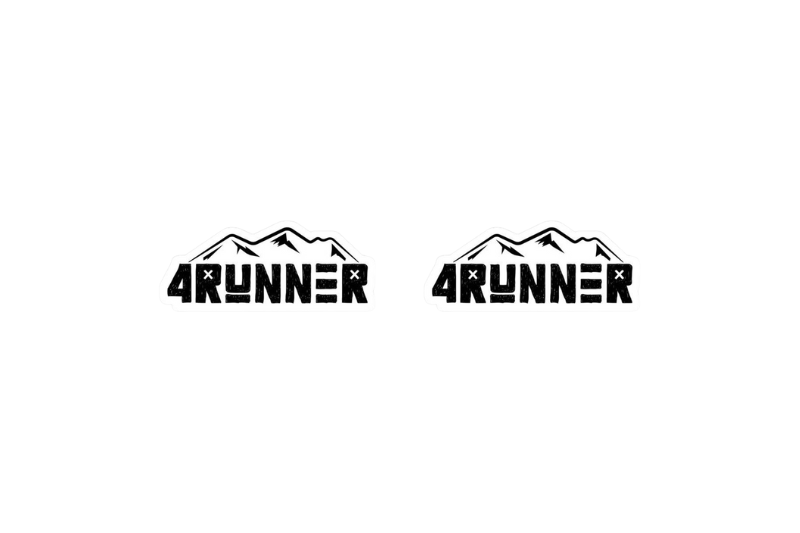 Toyota emblem for fenders with 4Runner logo (Type 2) Toyota emblems decoinfabric