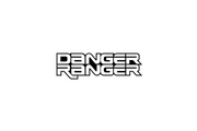 Ford Ranger Emblem & Badges set with Danger Ranger logo Ford emblems decoinfabric BLACK WHITE