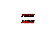 Toyota emblem for fenders with XSE logo Toyota emblems decoinfabric BLACK RED