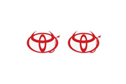 Toyota emblem for fenders with Evil TRD logo Toyota emblems decoinfabric
