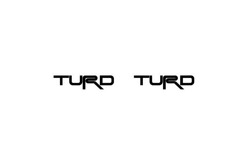 Toyota emblem for fenders with TRD TURD logo Toyota emblems decoinfabric
