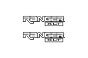 Ford Ranger emblem for fenders with Ranger XTL logo (Type 2) Ford emblems decoinfabric BLACK WHITE