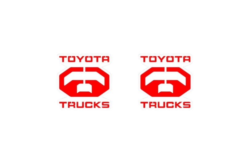 Toyota Emblem & Badges set with Toyota Trucks logo Toyota emblems decoinfabric