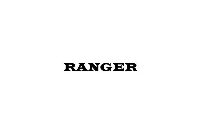 Ford Ranger tailgate trunk rear emblem with Ranger logo (Type 4) Ford emblems decoinfabric