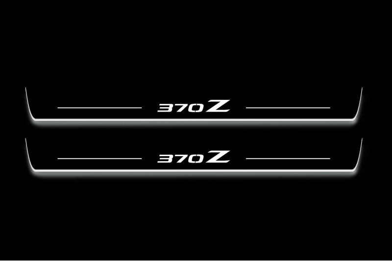 Nissan 370Z 2009+ Led Door Sills With Logo 370Z Nissan Led Door Sills opdesign