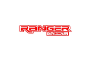 Ford Ranger Emblem & Badges set with Ranger 4.0L logo (Type 2) Ford emblems decoinfabric RED WHITE