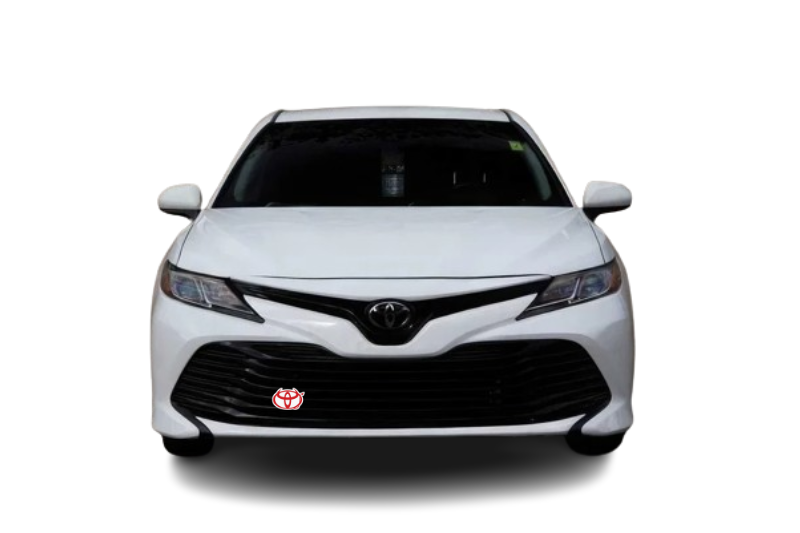 Toyota Emblem & Badge Set - Grille and Tailgate Evil TRD logo Toyota emblems decoinfabric