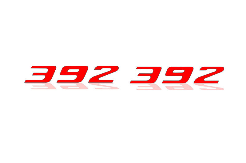 Chrysler emblem for fenders with 392 logo (Type Mono) Chrysler emblems decoinfabric RED