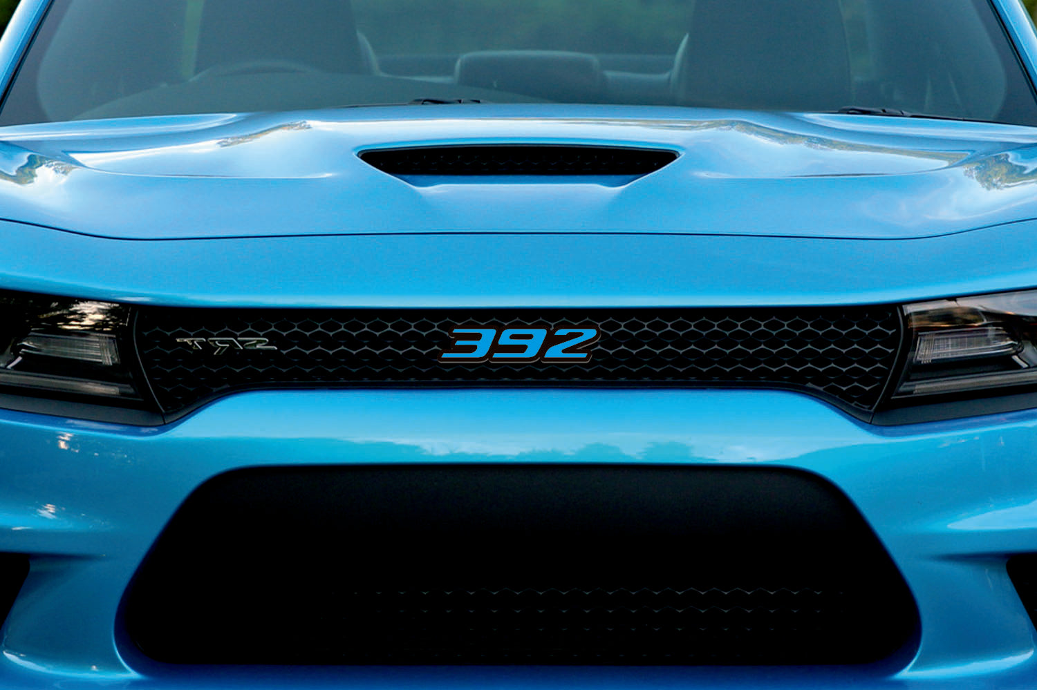 DODGE Radiator grille emblem for center with 392 logo Dodge emblems decoinfabric