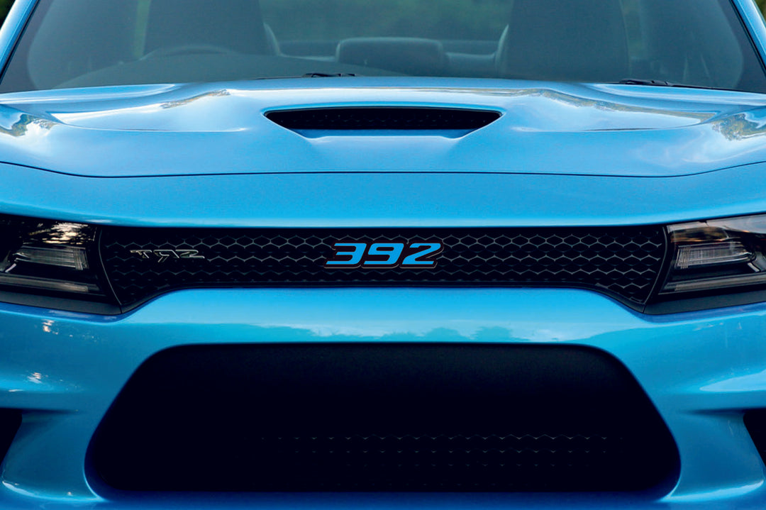 DODGE Radiator grille emblem for center with 392 logo Dodge emblems decoinfabric