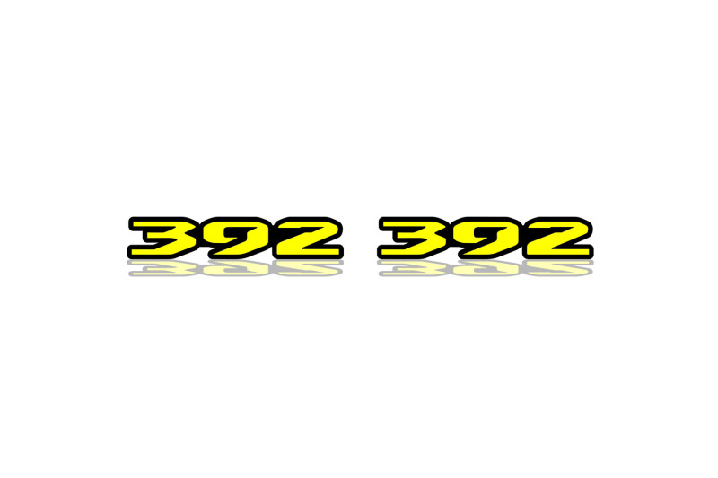 Dodge Emblem & Badges set with 392 logo (Type 3) Dodge emblems decoinfabric