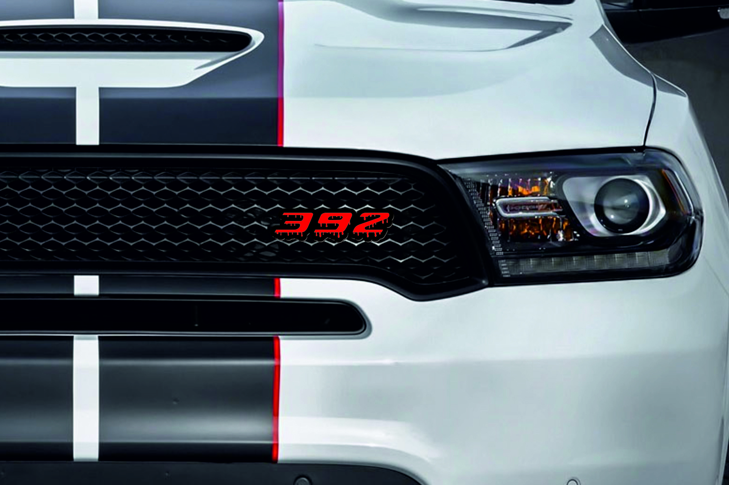 Dodge Emblem & Badge Set - Grille and Tailgate 392 Blood logo