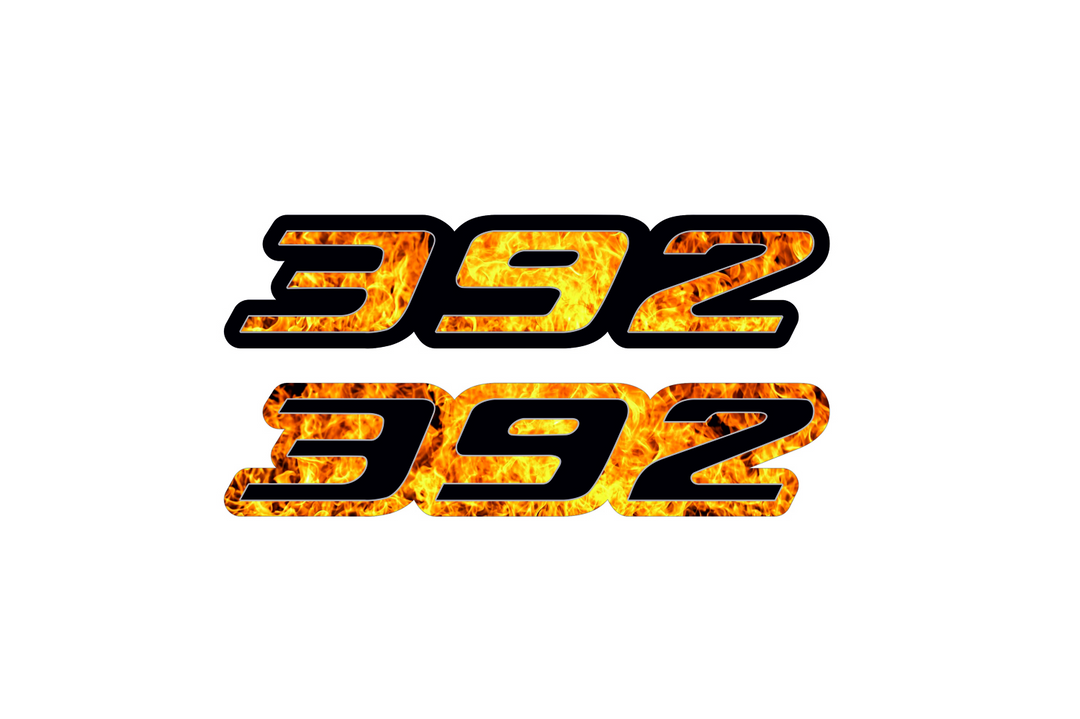 Chrysler emblem for fenders with 392 Fire logo Chrysler emblems decoinfabric