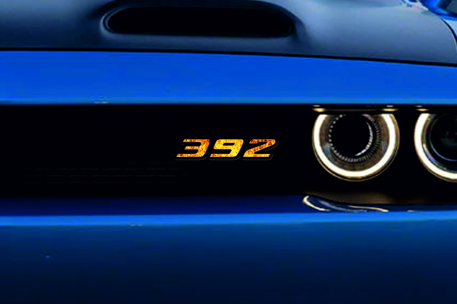 Dodge Emblem & Badges set with 392 Fire logo