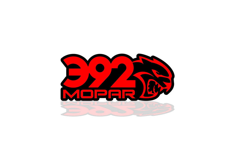 Chrysler Radiator grille emblem with 392 Mopar Hellcat logo