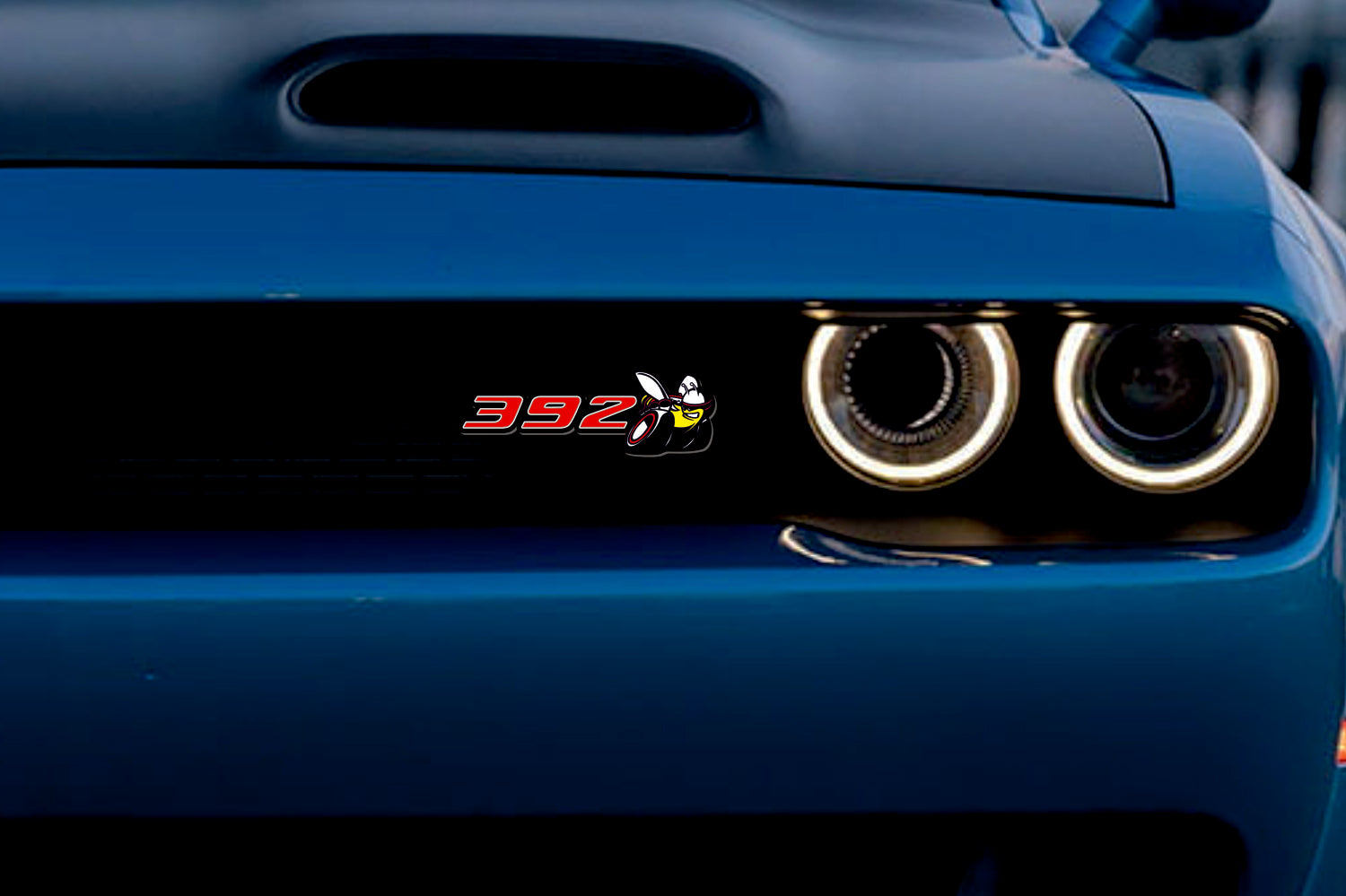 Dodge Emblem & Badge Set - Grille and Tailgate 392 Scat Pack logo Dodge emblems decoinfabric
