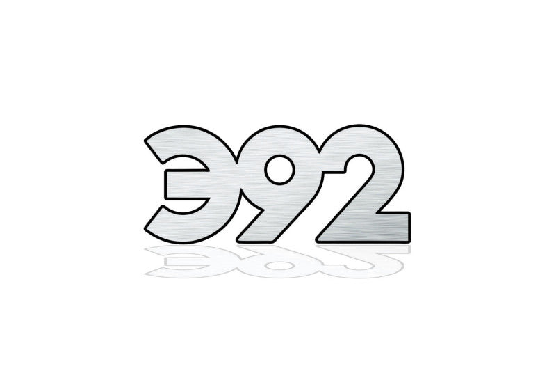 Chrysler tailgate trunk rear 3D emblem with 392 logo (type MIXT) Var. 2 Chrysler emblems decoinfabric