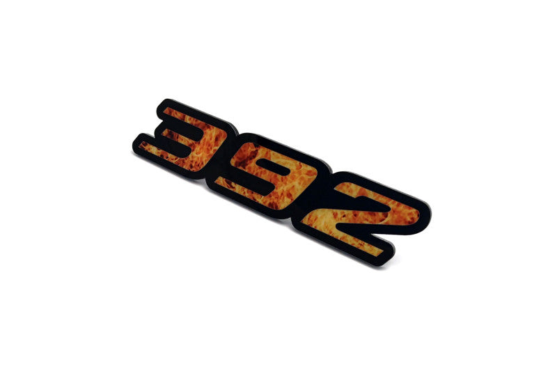 Dodge Radiator grille emblem with 392 Fire logo Dodge emblems decoinfabric