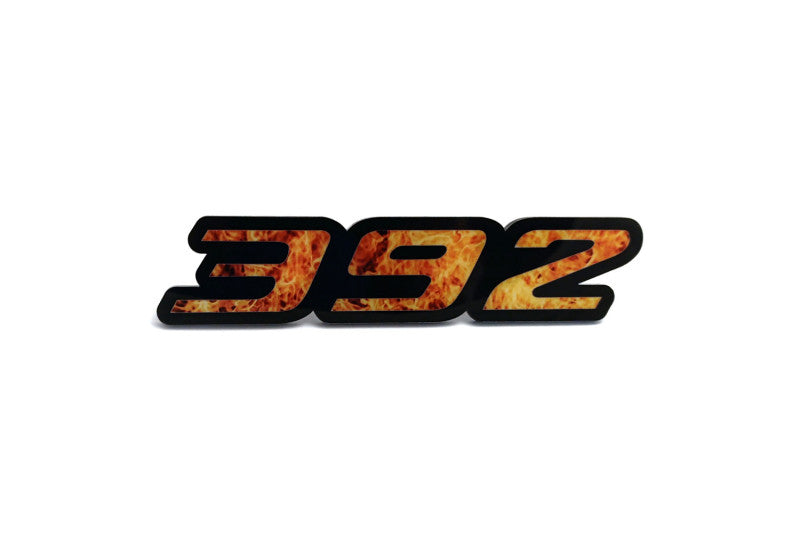 Dodge Radiator grille emblem with 392 Fire logo Dodge emblems decoinfabric