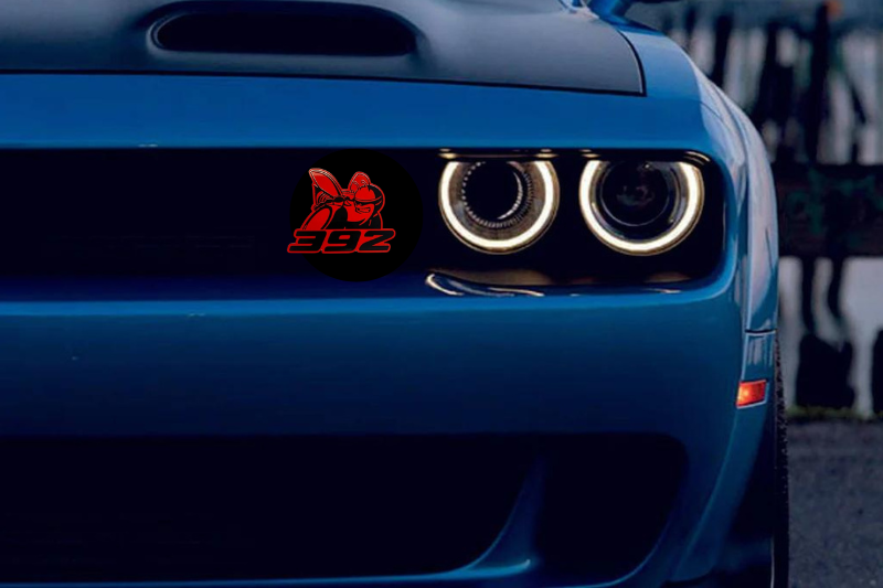 Dodge Emblem & Badge Set - Grille and Tailgate 392 Scat Pack logo (Type 5) Dodge emblems decoinfabric