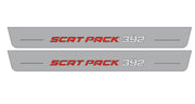 Dodge Charger 2023+ Door Sill Led Plate With 392 SCAT PACK Logo (type 2) Dodge Led Door Sills opdesign