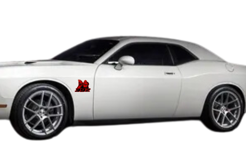 Dodge Emblem & Badges set with 392 Scat Pack logo (Type 5) Dodge emblems decoinfabric