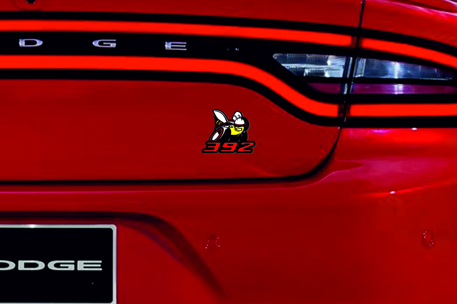 Dodge Emblem & Badge Set - Grille and Tailgate 392 Scat Pack logo (Type 4) Dodge emblems decoinfabric