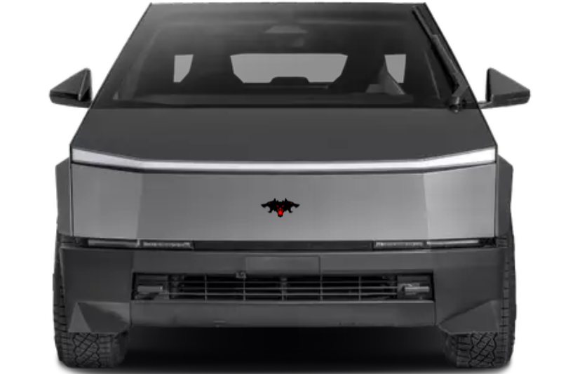 Tesla Cybertruck radiator grille emblem with Cyberbeast logo Tesla emblems decoinfabric