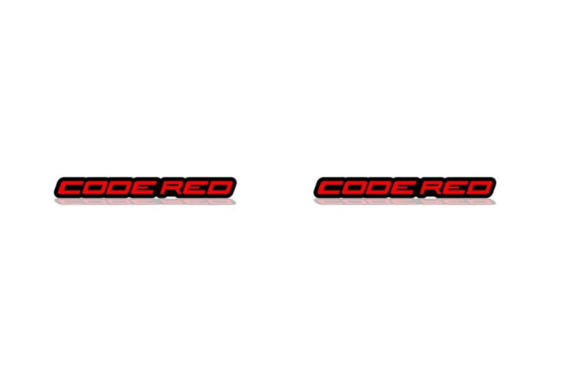 Ford Mustang Emblem & Badges set with Code Red logo