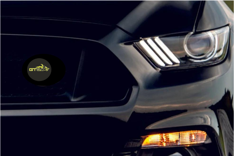 Ford Mustang Emblem & Badges set with GT 5.0 Coyote logo (Type 3) Ford emblems decoinfabric