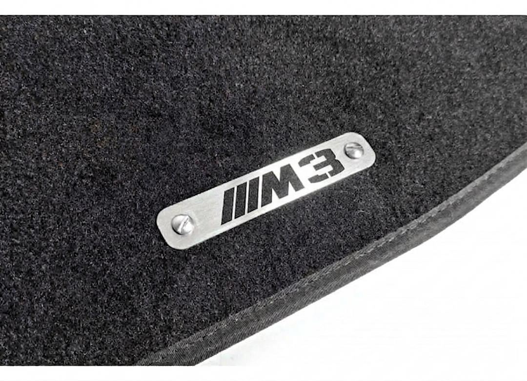 BMW М3 Floor Mat Emblem Set – Stainless Steel Badges Car Mats Badges Decoin