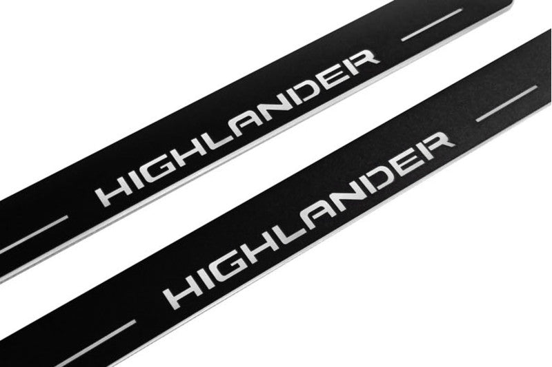 Toyota Highlander IV 2019+ Led Door Sills With Logo Highlander